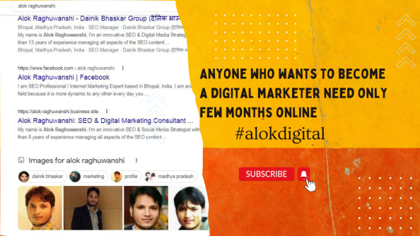 Alok RAghuwanshi Digital Marketing and SEO Expert